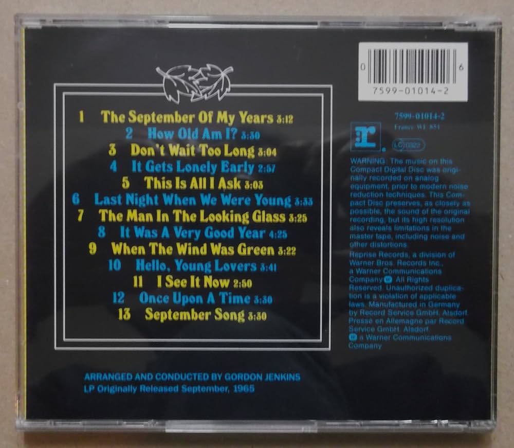 その他 September of My Years [CD] Frank Sinatra / September Of My Years - DISK-MARKET
